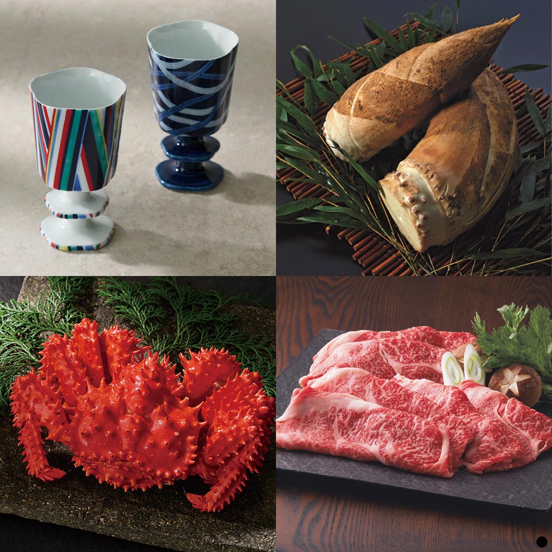 カードタイプ カタログギフト メイドインジャパンwith日本のおいしい食べ物 C MJ29+唐金 商品説明