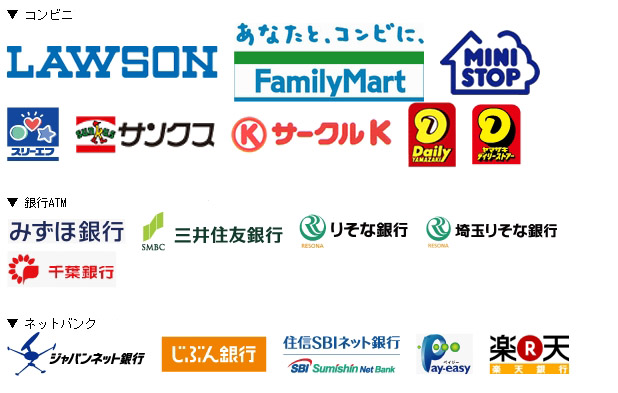コンビニバンク決済案内